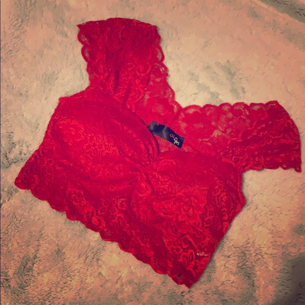 Small polyester crop top